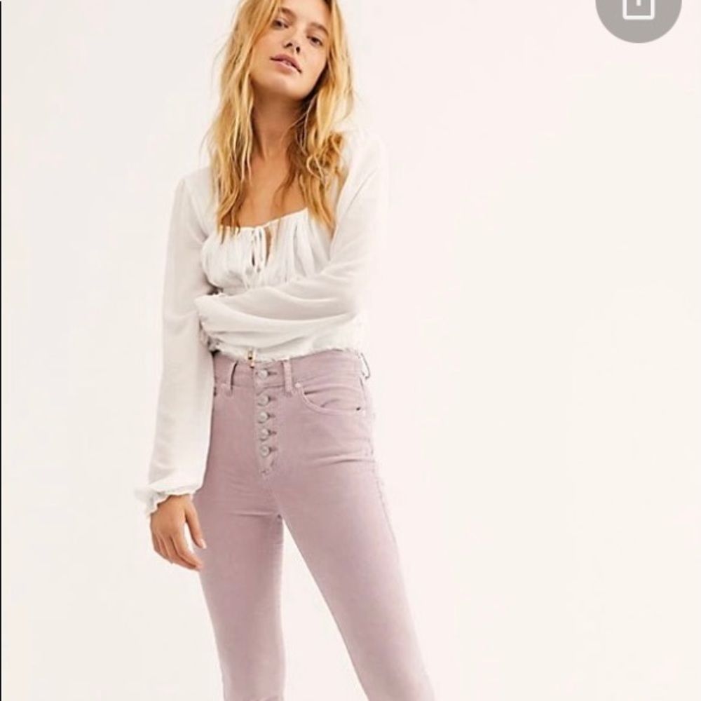 NWT Free People Sun Chaser Cord Skinny Pants